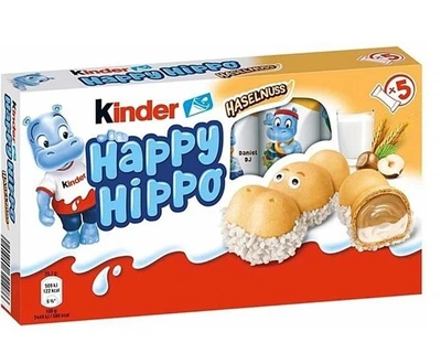 Печенье Kinder Happy Hippo с двойной кремовой начинкой 5*20,7 г