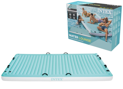 Pływająca wyspa Intex 56289EU 22725 310 x 183 x 18 cm Turkusowo-biały (6941057422725)