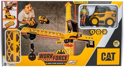 Dźwig zdalnie sterowany Carrera Caterpillar 127 cm z figurką i pojazdem 82438/2 (21664824380)