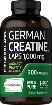 Добавка премиум-класса для роста мышечной массы Fitness Labs German Creatine Monohydrate Capsules 1000mg 300 капсул