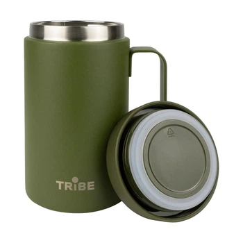 Чашка-термос для напоїв 0,45 л Tribe Adventure Mug (T-FA-0032-olive)