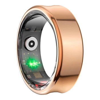Смарт кільце XO Smart Ring RS01 розміру 10 (внутрішній діаметр 19,8 мм) Bluetooth V5.1, під керуванням Android 5.0 та новіші, iOS 10.0 Золотий