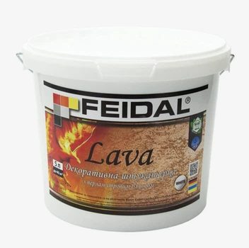 Фарба інтер’єрна декоративна Feidal Lava Біла 5л