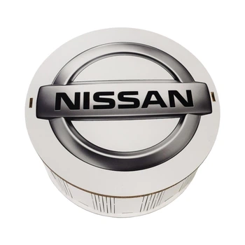 "Запаска справжнього автомобіліста NISSAN" Дерев'яний бокс з солодощами №101/18, 1 кг, (21х21х9см), арт. 101_Д_18