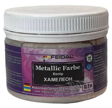 Эмаль с металлическим перламутровым блеском Feidal Metallic Farbe Хамелеон 0.1л