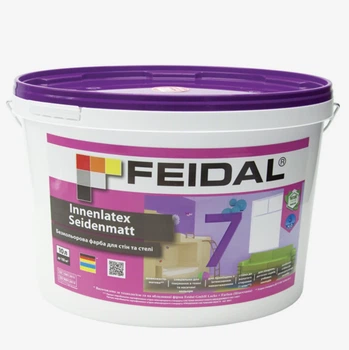 Краска интерьерная Feidal Innenlatex Seidenmatt 7 Бесцветная 10л