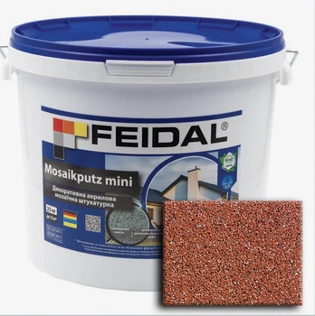 Декоративная акриловая мозаичная штукатурка Feidal Mosaikputz mini А14 25кг