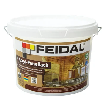 Лак панельный на водной основе без запаха Feidal Acryl-Panellack Матовый 2,5л