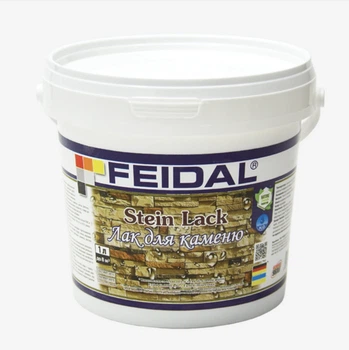 Лак акриловый водорастворимый для камня Feidal Stein Lack 1л