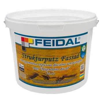 Декоративная фасадная штукатурка Feidal Strukturputz Fassad maxi 10кг