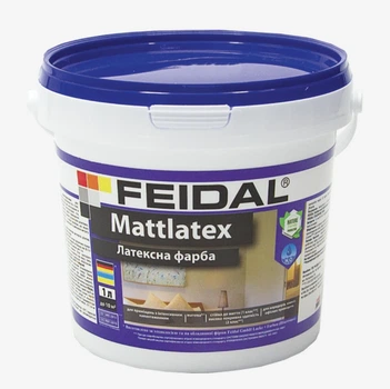 Краска интерьерная Feidal Mattlatex Белая 1л