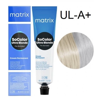 Краска Matrix SoColor Ultra-Blonde Cream Permanent 90ml - UL-A+ Ультра блонд пепельный плюс-90мл.