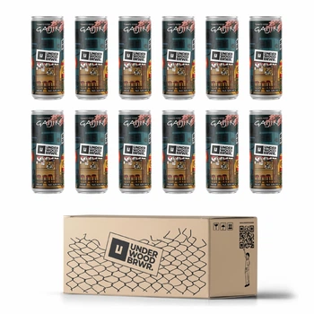 Упаковка пива Underwood Brewery GAIJIN світле нефільтроване 3% 0.33 л х 12 шт