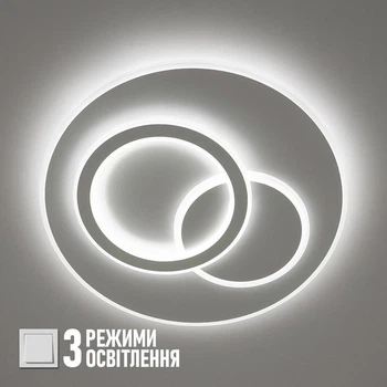 Світильник LED стельовий LUMINARIA ISLAND 70W R460 ON/OFF WHITE (без пульта)