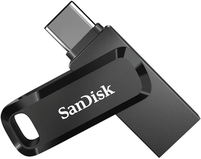Флешнакопичувач SanDisk USB 3.1 Ultra Dual Go Type-C 256Gb (150 Mb/s) чорний