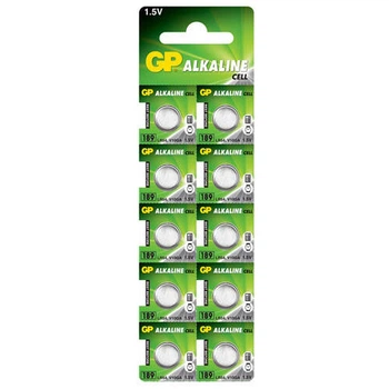 Батарейка GP Alkaline button cell.1.5V, в уп. 10шт 015519