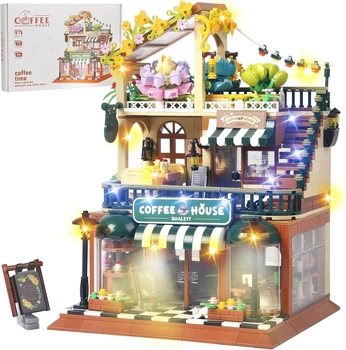 Конструктор "Уютная Кофейня" (1470 деталей), Мини-блоки (Mini Blocks), Декор