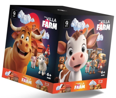 Гра настільна The Villa Farm QB701-006 qbee, ферма для дітей від 6 років, дерев'яна, українською