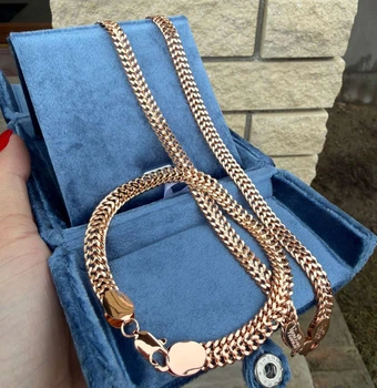 Набор Fallon Jewelry Цепочка 60см + Браслет 20см плетение Панцирное 6мм (18к цвет золота 585п) 84-02