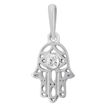Підвіска срібна Хамса з фіанітом Silver Style (40021.30 sku:2300102134435)