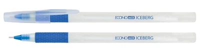 Ручка масляна ECONOMIX ICEBERG чорнило синє 0.7 мм пластик (E10197-02)