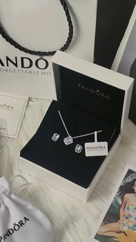 Серебряный набор Pandora «Сияющая капля»