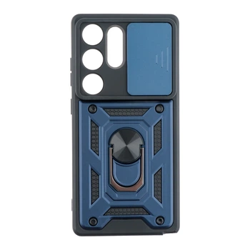Чехол накладка Guard Shield Armor с кольцом для Samsung Galaxy S25 Ultra 5G Dark Blue