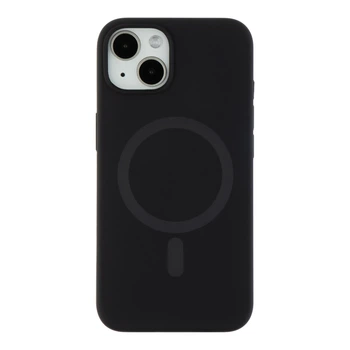 Чехол накладка Glow Silicone Case with Magsafe для Apple iPhone 13 панель-накладка для телефона магнитная зарядка Black