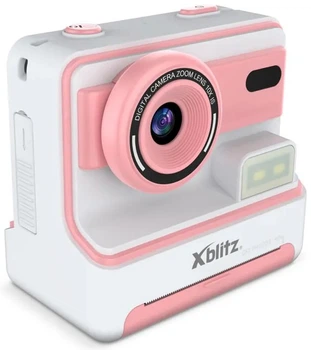 Aparat natychmiastowy dziecięcy Xblitz Flash z drukarką termiczną Różowy (XBL-BAB-KT002) (5902479677996)