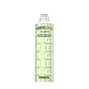 Спрей камуфляж для швидкої зміни кольору волосся Зелений Immortal Infuse One Day Hair Color Spray LIME GREEN 200 мл