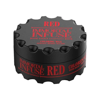 Червоний кольоровий віск для волосся Immortal Infuse Coloring Wax Red 100 мл для стайлінгу, фіксації та тимчасового фарбування волосся