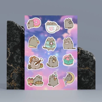 Стікерпак з прорізкою А5 без ламінації Pusheen Пушин (ПУ01254)