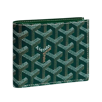 Кошелек Goyard зеленого цвета 11 × 9,7 см