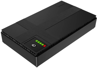 Джерело безперебійного живлення для роутера 20000mAh 18W DC1019P 5V/9V/12V/USB/Type-C/POE UPS чорний