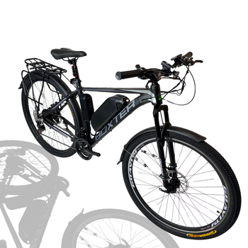 Велосипед с Е-комплектом с багажником 29" Cross Boxter grey 48 В 500Вт 30 Ah/ до 105 км запас хода+дисплей Kunteng KT-TF01U