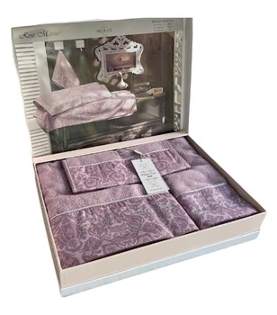 Набор полотенец Maison D'or Rose Marine dark lilac 30x50; 50x100; 75x140