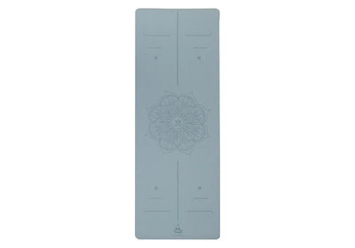 Килимок для йоги Rao Dinesh Mandala OM Fog Blue 185x68x0.4 см Блакитний (23323)