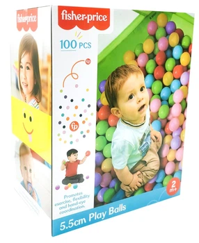 Мячики для игры Fisher-Price для манежа или сухого бассейна цветной микс 5.5 см 100 шт (6970327700614)