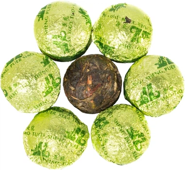 Чай Jinglong Tea Factory Шэнь Пу Эр Цзин Лун Иу Шань 5 г х 20 миниточ (4823134500477)