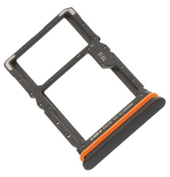Держатель Sim-карты и карты памяти Xiaomi Redmi 15 4G черный Midnight Black на две Sim-карты High Copy