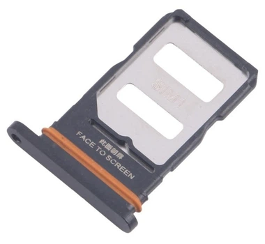 Держатель Sim-карты и карты памяти Xiaomi Redmi Note 14 5G черный Midnight Black на две Sim-карты High Copy