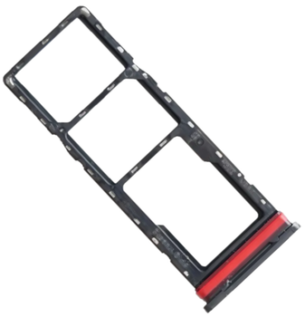 Держатель Sim-карты и карты памяти Infinix Smart 9 черный Metallic Black на две Sim-карты High Copy
