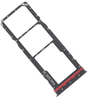 Держатель Sim-карты и карты памяти Motorola XT2341 Moto G14 серый Steel Gray на две Sim-карты High Copy