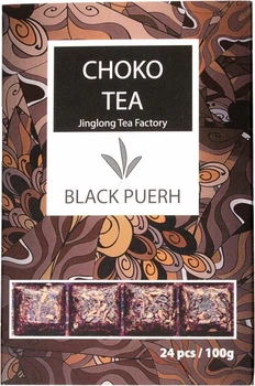 Чай Jinglong Tea Factory Шу Пу Ер Цзин Лун Подорожній 24 часточки по 4.2 г (4823134500552)