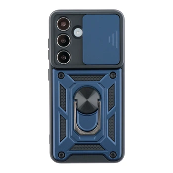 Чехол накладка Guard Shield Armor с кольцом для Samsung Galaxy S25+5G Dark Blue