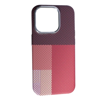 Чохол Pitaka style для Apple iPhone 15 Pro Max Бордовий