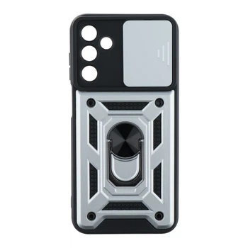Чехол накладка Guard Shield Armor с кольцом для Samsung Galaxy M15 5G Silver