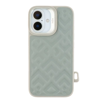 Чохол Kajsa Briquette Collection Rhombus with MagSafe для iPhone 16 Light Grey