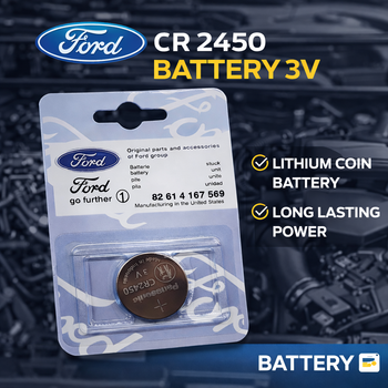 Литиевая батарейка CR2450 3V для брелка Ford