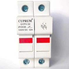Держатель предохранителя DC1000V 1038 GYPV-32 2p с подсветкой